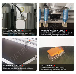 เครื่องเจาะหลายบาน MZ73033แนวตั้งสำหรับตู้งานไม้บานพับสามหัว - Product Image 6