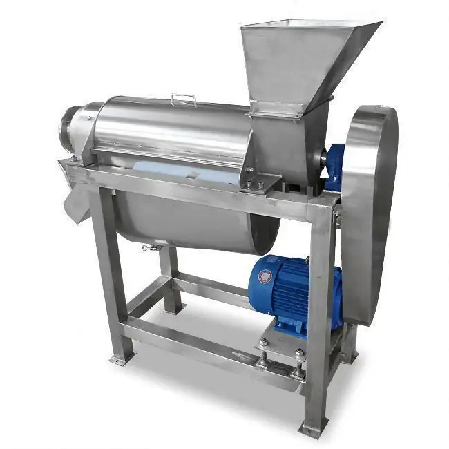 Machine d'extraction de jus de fruits, broyeur de fruits industriel pour usine de traitement de pulpe de gingembre/tomate/herbe de citron