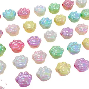 Hot sale high popular cheap sparkle dainty various colors delicate hand-made charming custom acrylic loose beads for decoration