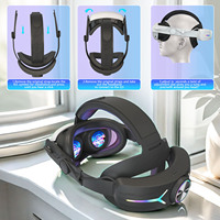 Le nouveau dispositif électronique RGB monté sur la tête pour meta quest3 avec accessoires réglables de quest3s montés sur la tête VR 8000mAh
