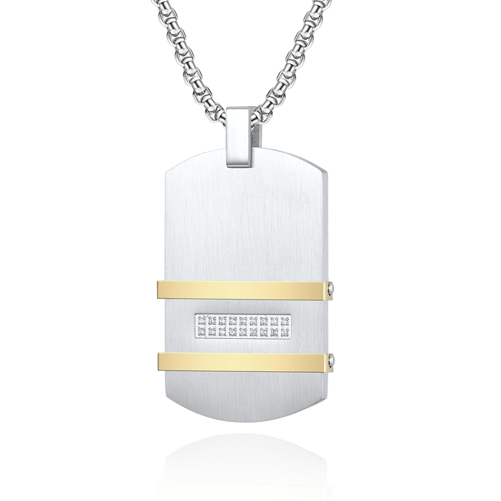 Oro d'argento, con la catena d'argento della scatola