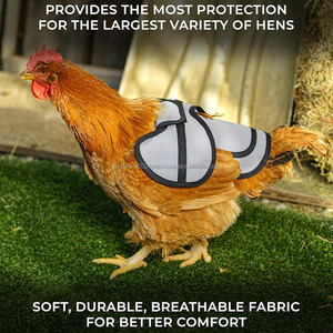 Custom Hen Saddle Vest Jacket Chicken Saddle with Larger Wing Cover Adjustable Chicken <b>Feather</b> Protector for Medium Large Hens - Product Image 3