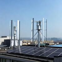 Éolienne verticale de type H de 5 kW, directement de l'usine, avec contrôleur, faible bruit et personnalisable pour usage domestique