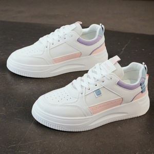 Nuevos Zapatos Deportivos Versátiles de Moda Izquierda-Derecha para Hombre y Mujer, Parte Superior de Cuero Sintético Plano, Entresuela de PU, Suela de Goma, Cierre con Cordones - Product Image 5