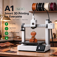 Printer 3D Bambo A1 Sepenuhnya Terbuka (Unlocked) Versi EU/UK Baru Original dengan Kompensasi Getaran Mesin Pencetak Cepat