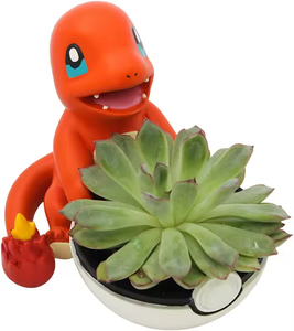 Maceta Charmander de 4,5 '', ideal para suculentas, plantas de interior, <span class=keywords><strong>Echeveria</strong></span>, planta de Jade | Maceta pequeña de 11,5 cm de altura - Product Image 1