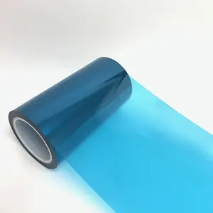 Màu xanh tùy chỉnh Silicone kiểm soát chất lượng 55um Pet phim nhựa Rolls Pet khuếch tán phim nhựa vật liệu đóng gói