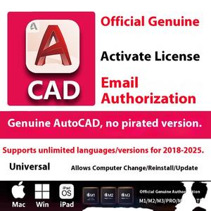 Licence logicielle authentique pour l'activation en ligne, version 2018-2025, pour le logiciel <span class=keywords><strong>AutoCAD</strong></span> Stock Autodesk - Product Image 4