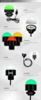 Lampu Indikator RGB USB 5V ONN-M4B IP65, Buzzer, 360 °   Balok. CE/FCC/RoHS, Garansi 2 Tahun. Pasang & Pakai, Tanpa Kabel.
