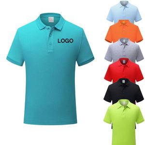 เสื้อยืดกอล์ฟผ้าฝ้าย 100% สำหรับงานซับลิเมชั่น พิมพ์โลโก้ตามสั่ง ปักลายเสื้อโปโลสำหรับผู้ชายและผู้หญิง - Product Image 1