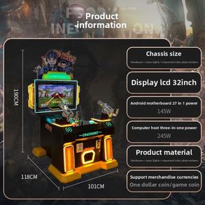 New 32inch Full Assault Coin-Operated Arcade <b>Amusement</b> <b>Machine</b> Durable Metal Featuring Fire 6+ Shooting Game Plastic Components - Product Image 2