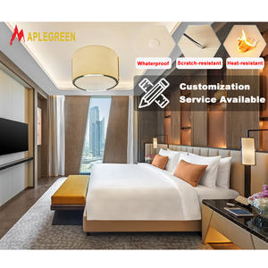 豪华现代酒店卧室家具套装，定制尺寸，适用于五星级酒店项目，全套酒店客房套件，中国供应商 - Product Image 1