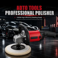 Polisseuse rotative professionnelle ADTO 180 mm 1300 W à couple élevé pour le detailing automobile, polisseuse électrique pour le cirage