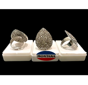 Bague élégante en alliage plaqué argent avec incrustation de diamants américains étincelants, parfaite pour les femmes élégantes et un usage quotidien - Product Image 4