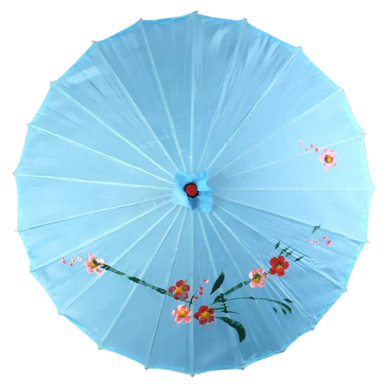 Cadeau de Promotion Pas Cher Chinois Classique Pleine Peinture Main Papier Parapluie Imprimé Parasol Personnalisé Papier Huilé Parapluies