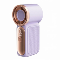 Ventilateur portable haute vitesse mini à LED, rechargeable par USB, ventilateur de bureau personnalisé, 100 réglages ajustables, vent puissant X688