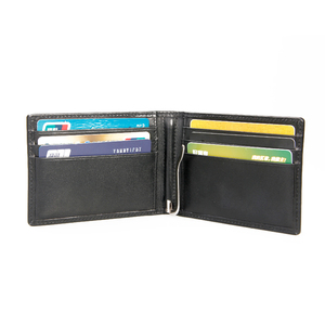 Carteras modernas de fibra de carbono minimalistas de lujo para hombre, tarjeteros delgados, Clips de efectivo de cuero personalizados para hombre, billetera con <span class=keywords><strong>Clip</strong></span> para dinero - Product Image 3