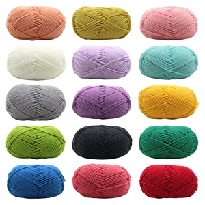 Fil à crocheter en coton 100% Golden Sun en gros pour le tricot - Product Image 1