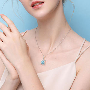 Oem personalizado Moda Hiphop joyería solitario <span class=keywords><strong>Franco</strong></span> 925 Cadena de plata esterlina tortuga serpiente cadena Rosario collar Cz circón - Product Image 3