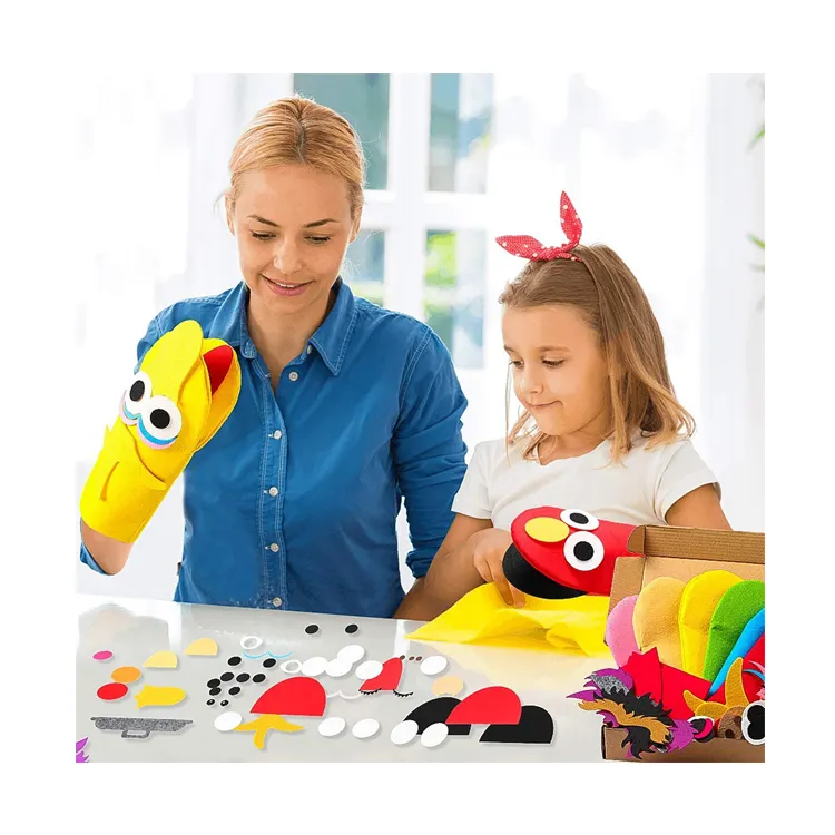 ألعاب تعليمية الأطفال الفن والحرف مجموعة الطرف عيون googly مخصص لتقوم بها بنفسك لعب دور الدمى اليد الاطفال مجموعة الحياكة
