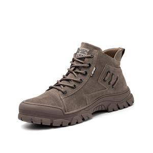 Chaussures de sécurité étincelles en cuir suédé soudures travail du cuir soudage décontracté en cuir composite orteil <span class=keywords><strong>botte</strong></span> pour homme travail quotidien - Product Image 2