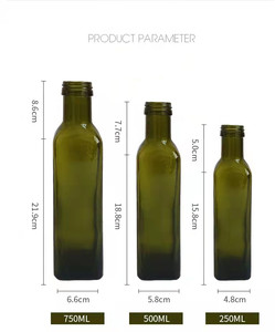 <span class=keywords><strong>Bouteille</strong></span> d'huile de cuisson en verre gradué, design anti-fuite et réutilisable, idéale pour une utilisation quotidienne en cuisine à la maison - Product Image 2