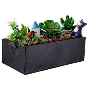 Grand sac de culture rectangulaire pour semis de jardin, en tissu respirant, sac de plantation pour plantes - Product Image 3