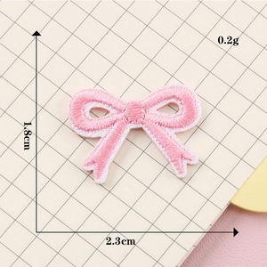 Patch brodé Stock Star Bow, tissé, auto-adhésif, petit, coloré, à coller sur sac, sangle, téléphone - Product Image 5