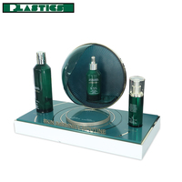 2022 Werbung Schönheit Zähler Acryl Zylinder Kosmetik Make-up Display Rack Hautpflege Halter Display Stand