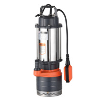 Pompe à eau submersible multi-étages haute pression, haut débit, haute hauteur de refoulement, interrupteur à flotteur en acier inoxydable, fil 100% cuivre, OEM