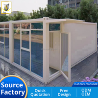 Maison modulaire pliable extensible de 20 pieds ou 40 pieds, maison préfabriquée |   Logement mobile à assemblage rapide pour hôtels et complexes hôteliers