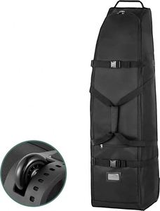 Free Sample BSCI High Quality Heavy Duty 600d Polyester Oxford Golf Travel <b>Bag</b> With <b>Wheels</b> Golf <b>Bags</b> for Men - Product Image 4