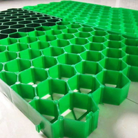 Grille stabilisatrice de gravier en plastique HDPE industriel, dalles de gazon 500x500mm pour allées et parkings - Fabricant