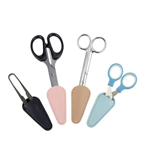 Protector de cuero para tijeras, funda protectora para tijeras, bolsa de almacenamiento para tijeras de afeitar para hombre, hecho a medida. - Product Image 5