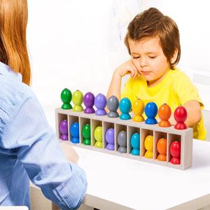 Montessori in legno divertente <span class=keywords><strong>gioco</strong></span> di <span class=keywords><strong>pesca</strong></span> esercizio memoria di colore cognizione di corrispondenza <span class=keywords><strong>gioco</strong></span> 2 in 1 prima educazione in legno coppia giocattolo da <span class=keywords><strong>pesca</strong></span> - Product Image 3