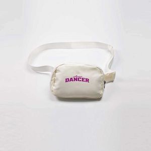 Bolso Bandolera Personalizado Arice DANCER con Texto Morado y Diseño de Logotipo Decorativo en Cursiva y Negrita - Product Image 4