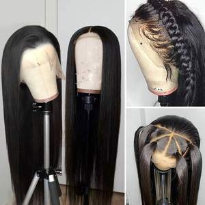 <span class=keywords><strong>Perruque</strong></span> Lace Front Wig <span class=keywords><strong>Invisible</strong></span> lisse HD, cheveux naturels, 13x6, 1 pièce, bon marché, offre spéciale - Product Image 4