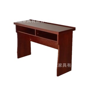 Conference Table And Chair Combination Solid <b>Wood</b> Veneer Long Table Training Table Office Furniture <b>Red</b> Walnut Color - Product Image 5