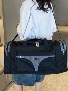 Bolsa de lona para viajes y campamentos al aire libre, ligera, multifuncional, de gran capacidad, para almacenamiento en hombro y mano, bolsa de equipaje - Product Image 5