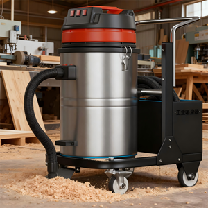 Aspirador Industrial Portátil de Aço Inoxidável de Grande Capacidade 80 Litros para Oficinas de Marcenaria - Product Image 2