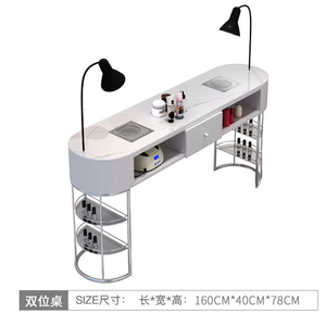Wholesale Manicure <b>Table</b> White with Chairs Simple <b>Nail</b> Shpp Manucure <b>Table</b> for Sale - Product Image 4