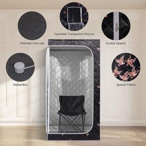 Smartmak Ensemble sauna à vapeur complet pour la maison, grand sauna spa portable 4L pour une personne - Product Image 3