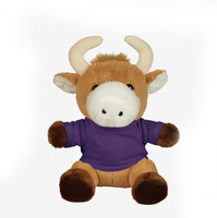Peluche taureau personnalisée et poupée de bétail en peluche avec votre logo