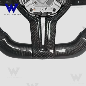 BMW F10 F30 E90 F70 E71 F31 F32 X5 X6 F01 F07 F20 F11 F22 F25M3M4M5に適した、上下が平らなカーボンファイバーステアリングホイール - Product Image 5