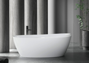 OEM/ODM Factory mit 18 Jahre Erfahrung Moderne weiße Stein matte freistehende Badewanne Einweichen Badezimmer Design Abtropffläche für Hotels - Product Image 4
