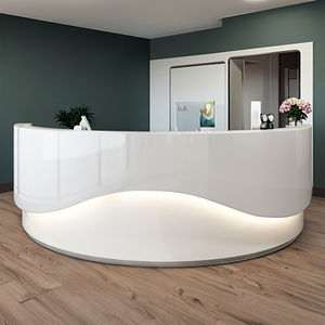 Bureau d'Accueil Incurvé Moderne et Personnalisable pour Hôtels, Cliniques Dentaires, Postes d'Infirmières, Bars-Caisses, Salons de Coiffure, Hôpitaux, Supermarchés - Product Image 4