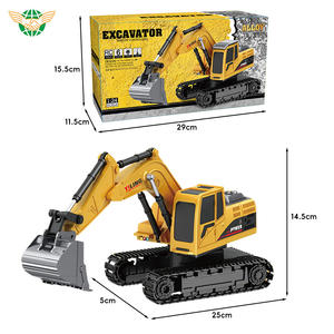 <span class=keywords><strong>Jouet</strong></span> d'excavatrice RC en alliage YF 6CH 1:24, véhicule de chantier télécommandé en alliage, cadeaux pour garçons, jouets d'excavatrice RC pour enfants avec lumière - Product Image 6