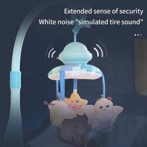 Samtoy Musical Télécommande Lit Cloche Cintre Rotatif Doux Poupée Feutre Abs Bébé Berceau Mobile pour 3M + Infant - Product Image 5