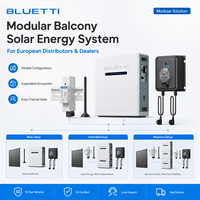 Système complet de stockage d'énergie solaire pour balcon avec batterie et concentrateur d'énergie pour l'Europe