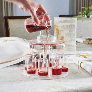 Ensemble <span class=keywords><strong>de</strong></span> <span class=keywords><strong>fontaine</strong></span> à <span class=keywords><strong>vin</strong></span> et <span class=keywords><strong>de</strong></span> carafe en acrylique Kiddush, serveur à <span class=keywords><strong>vin</strong></span> casher en lucite pour les fêtes juives et la présentation <span class=keywords><strong>de</strong></span> la <span class=keywords><strong>table</strong></span> <span class=keywords><strong>de</strong></span> Shabbat - Product Image 5